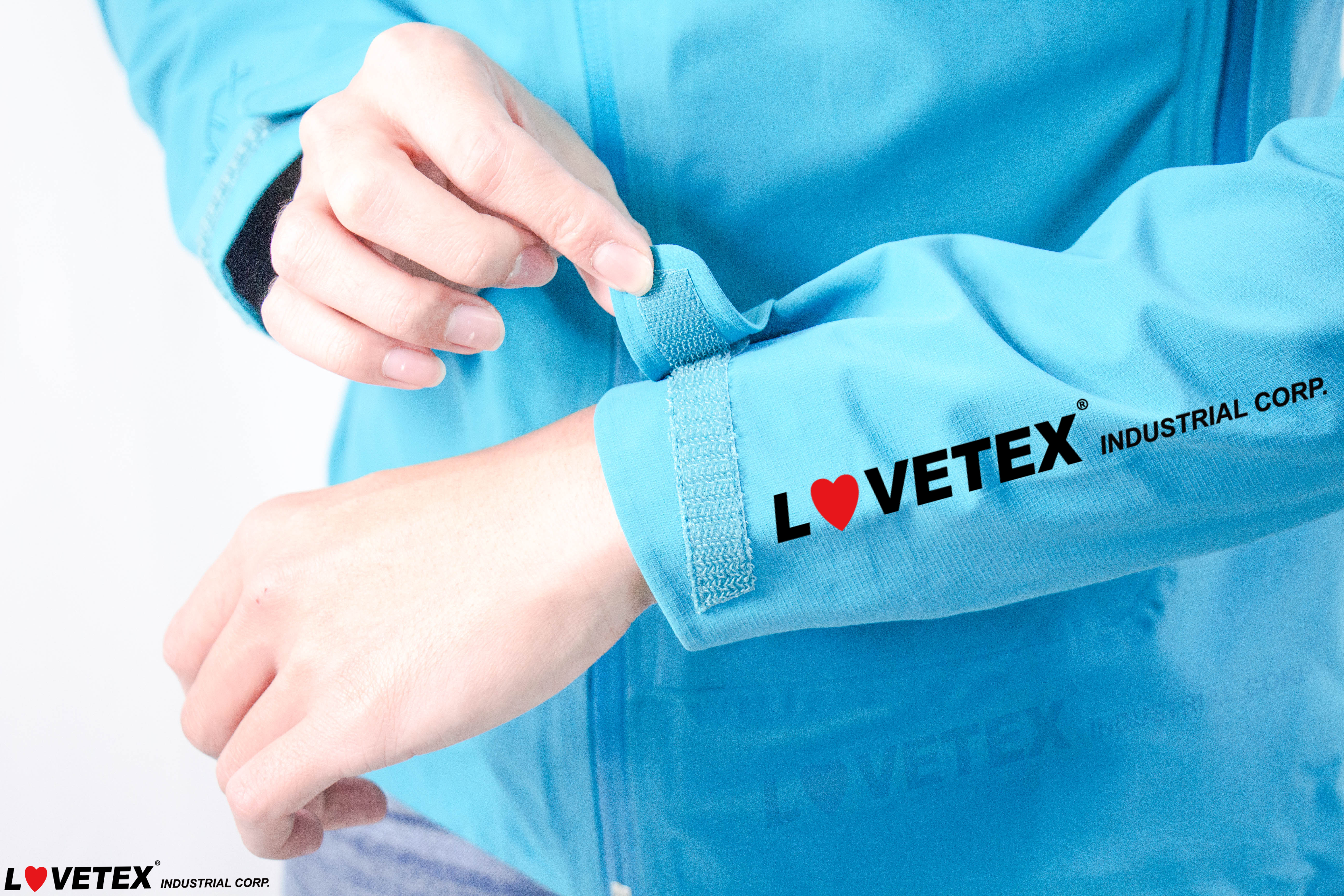Lovetex-hook and loop un-napped tape sleeve cuff